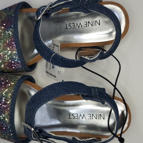 Brand new Nine West Girls Glittery sandals - Picture 11 of 11